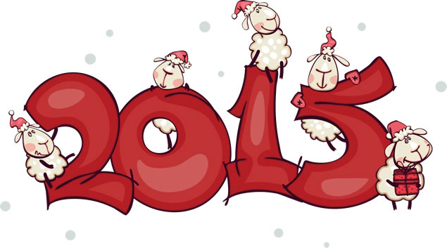 2015羊年创意艺术字体png素材 18张