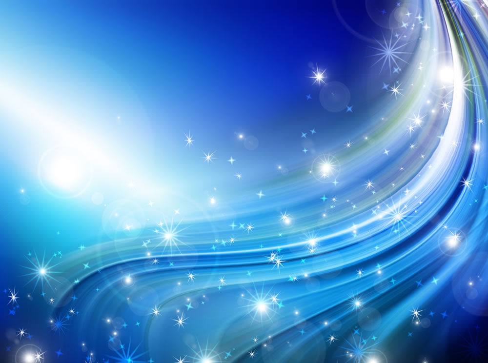 星光璀璨闪耀梦幻蓝背景图片