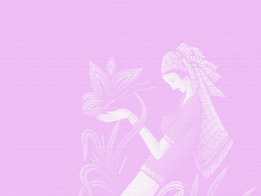 剪纸美女粉色背景图片