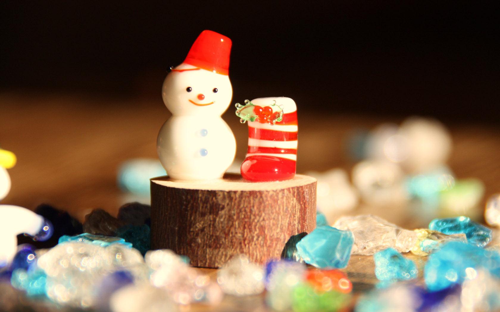 小雪人甜品ppt背景