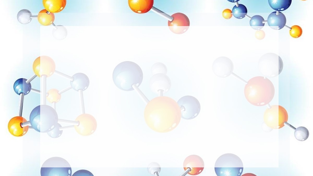 彩色分子结构ppt图片