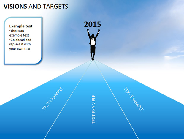 10套目标与愿景PPT图表模板