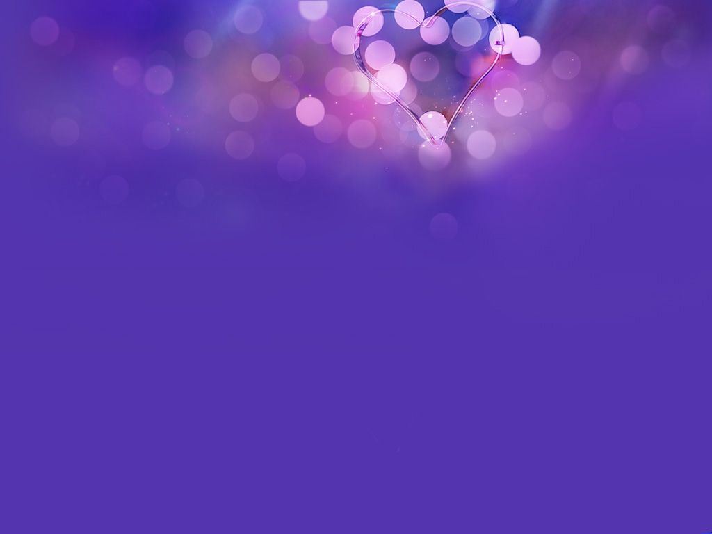 紫色光斑玻璃爱心