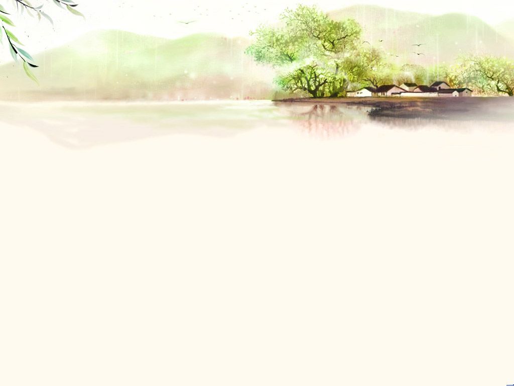 春天气息嫩绿ppt背景图片