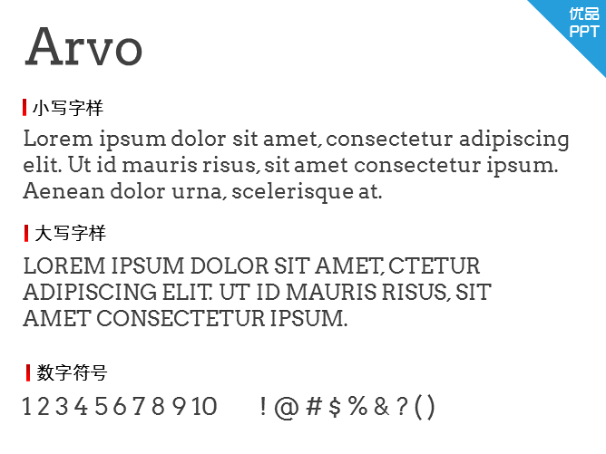 Arvo字体