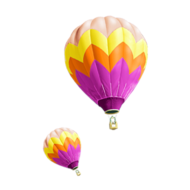  彩色热气球高清png图片下（53张）